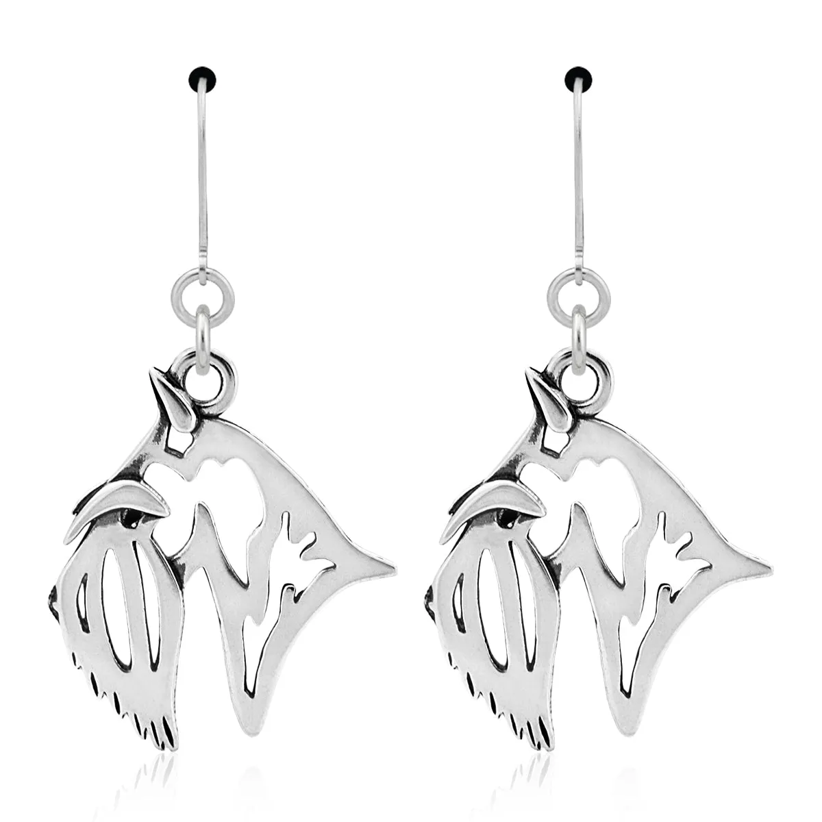 Scottish Terrier Earrings in Sterling Silver