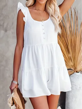Sleeveless Romper Dress