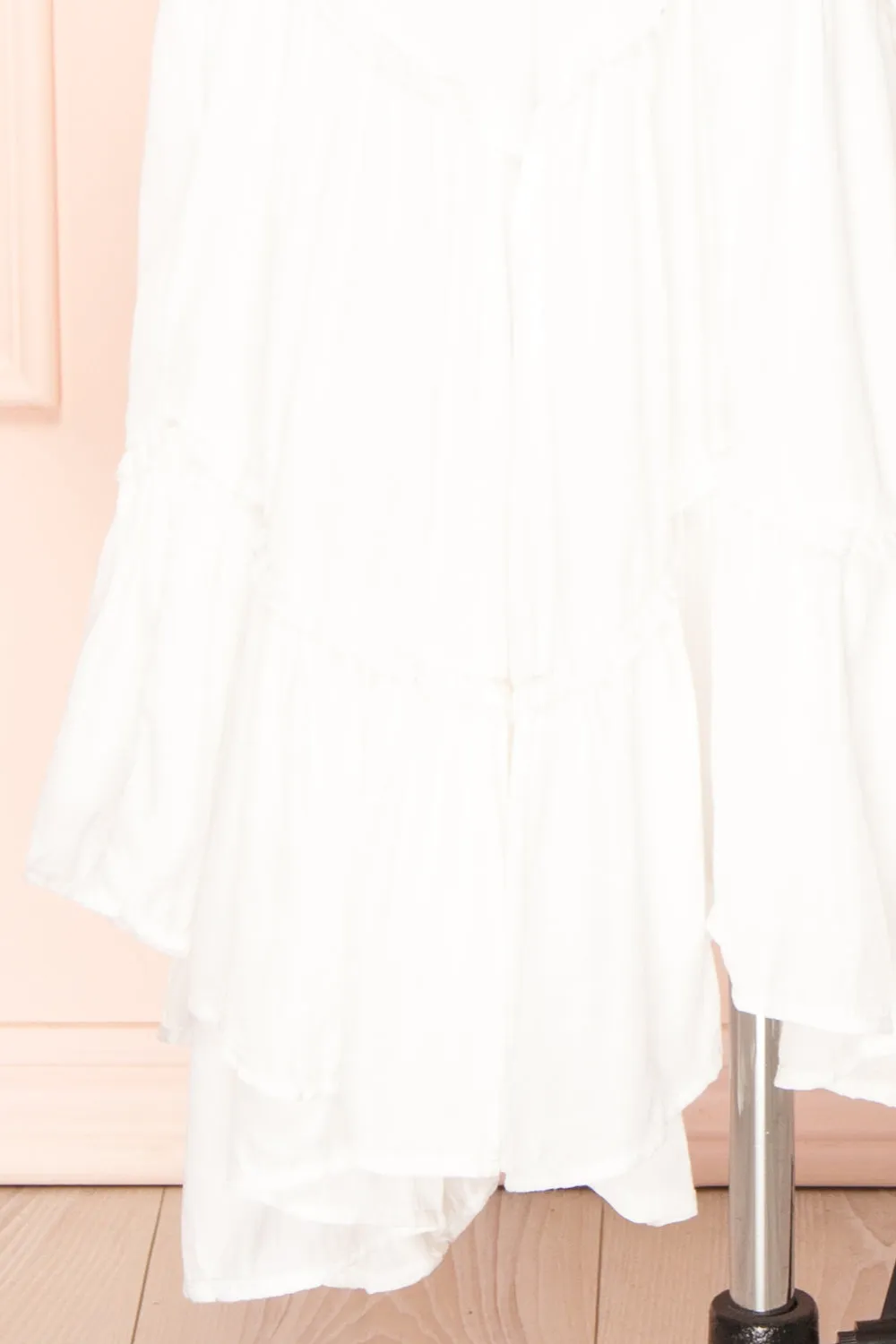 Stardust | Short Sleeve Midi Dress w/ Laced Back
