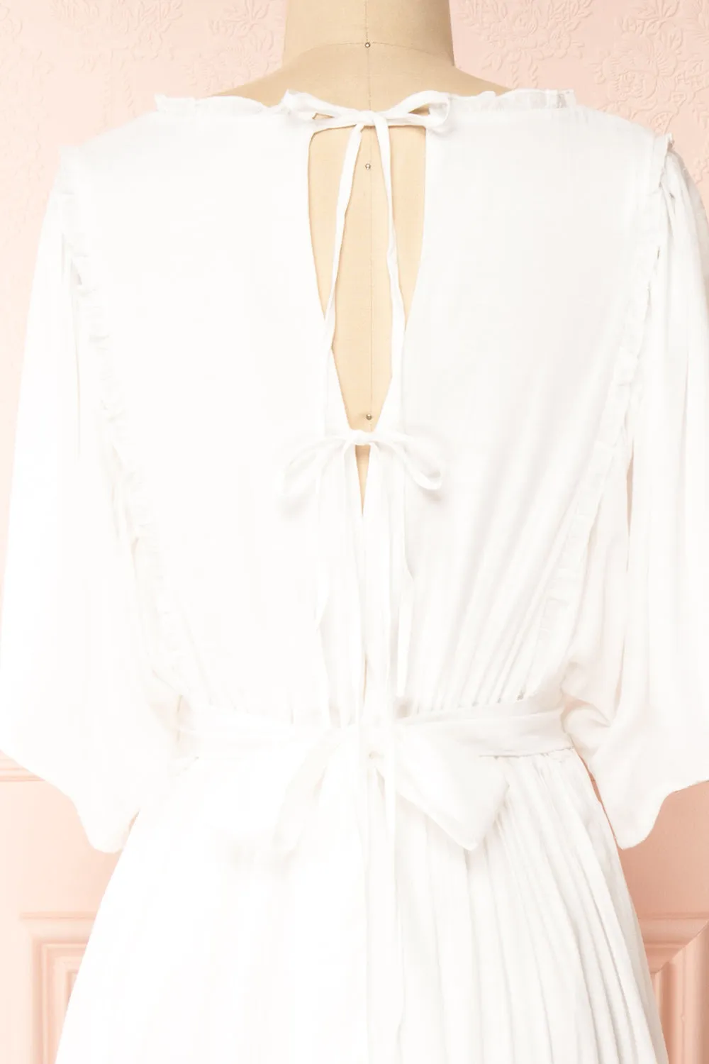 Stardust | Short Sleeve Midi Dress w/ Laced Back