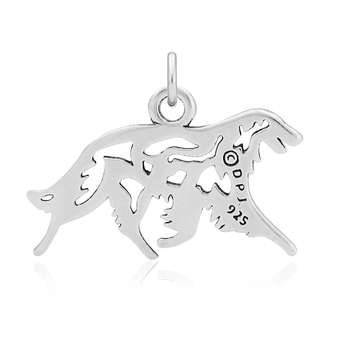 Sterling Silver Borzoi Necklace Jewelry