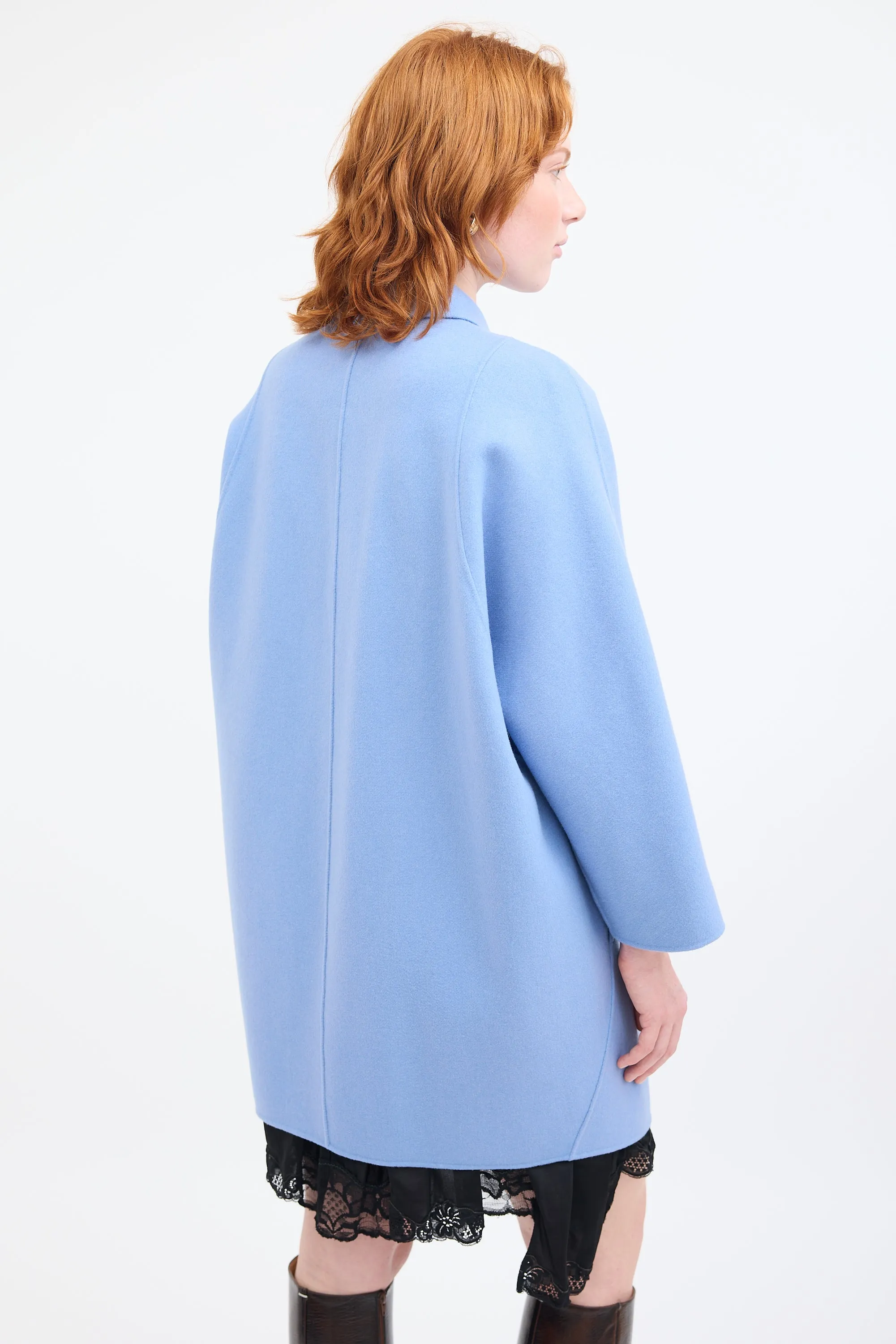 Studio Blue Wool & Cashmere Coat