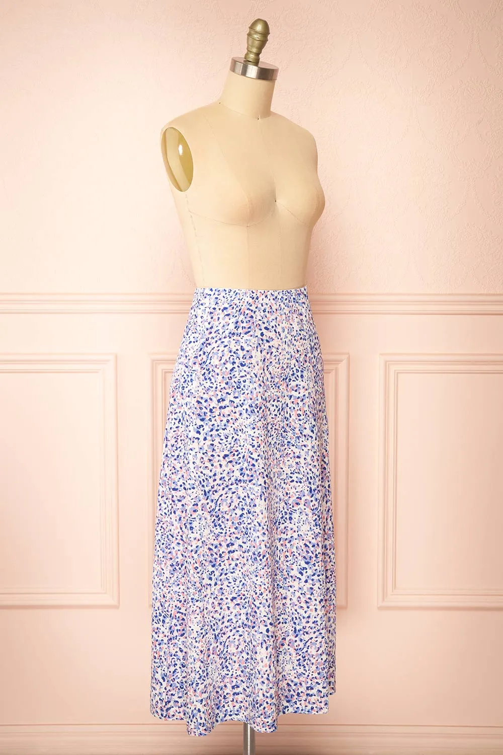 Timinelle | Colourful Leopard Print Midi Skirt