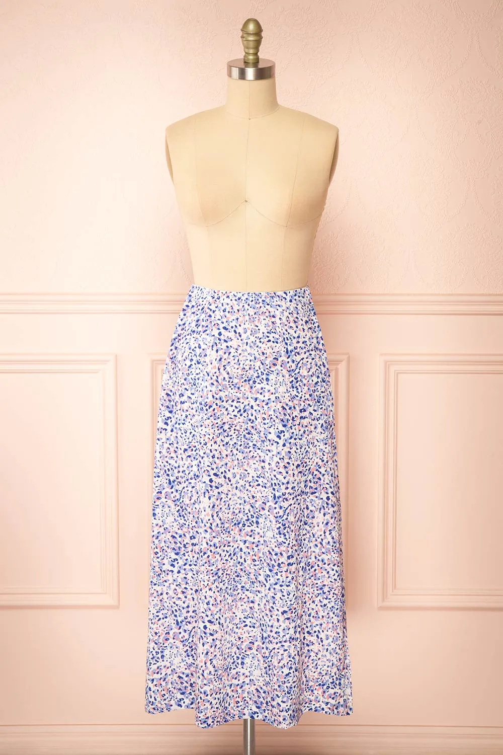 Timinelle | Colourful Leopard Print Midi Skirt