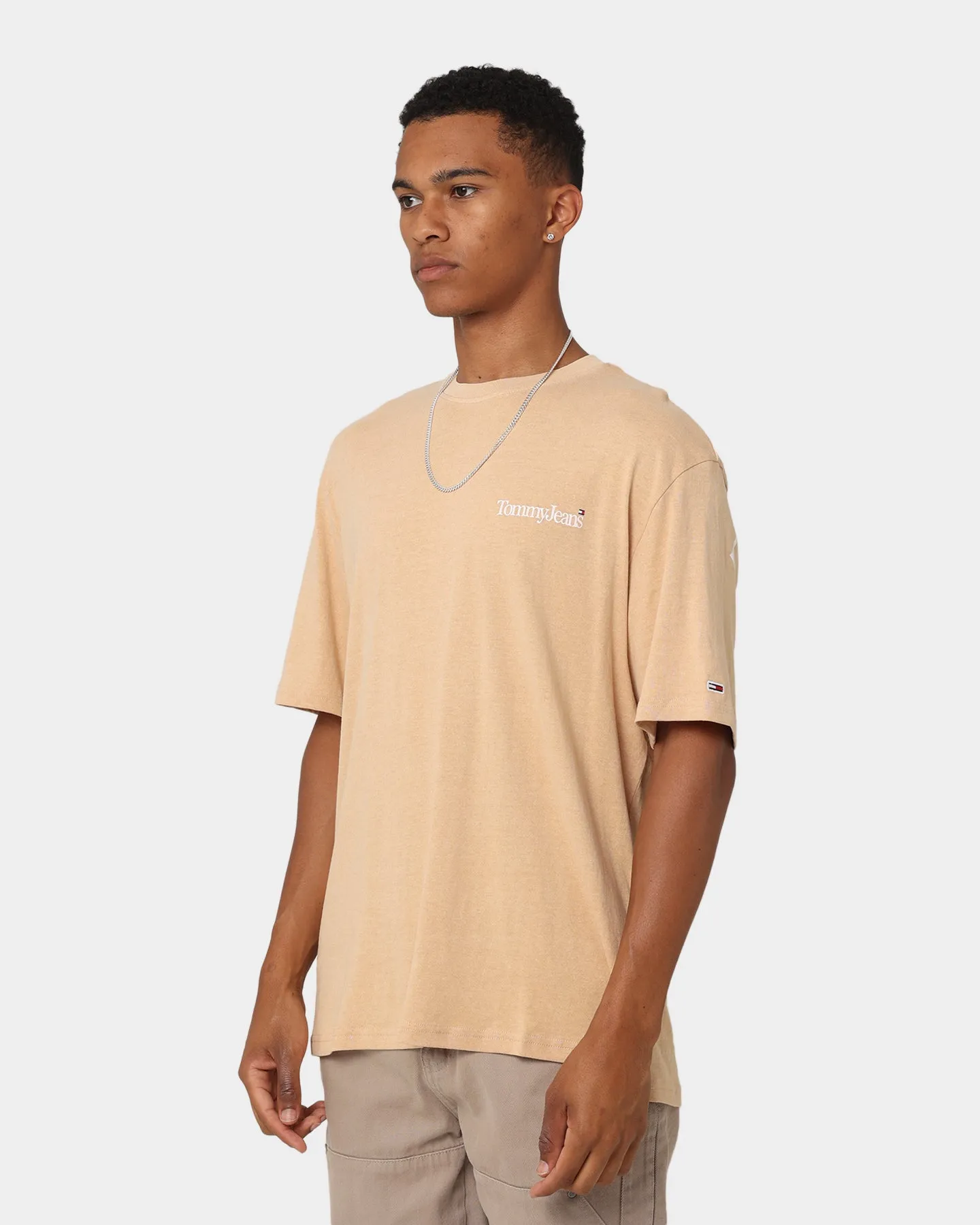 Tommy Jeans TJM Skater Serif Back Logo T-Shirt Trench