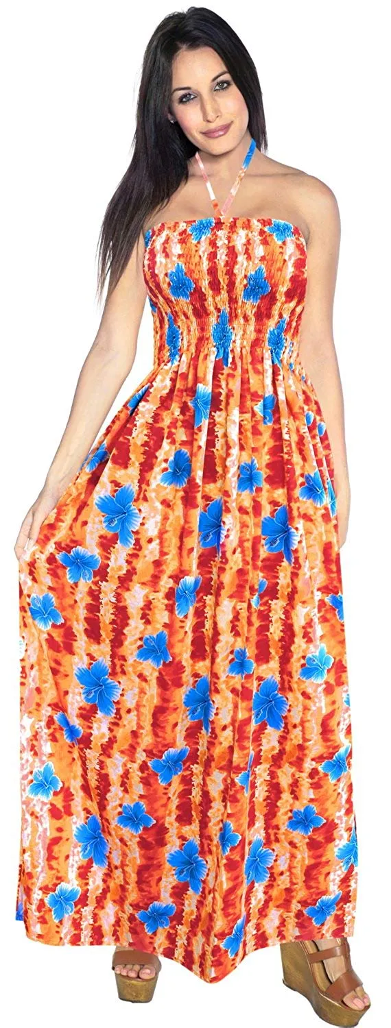 Tube Maxi Skirt Dress Beach Backless Sundress Halter Midi Evening Party Swimsuit