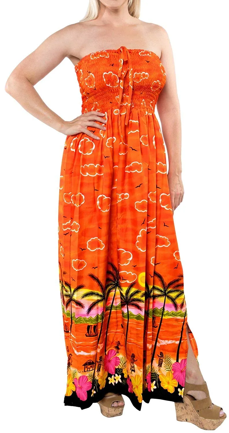 Tube Maxi Skirt Dress Beach Backless Sundress Halter Midi Evening Party Swimsuit