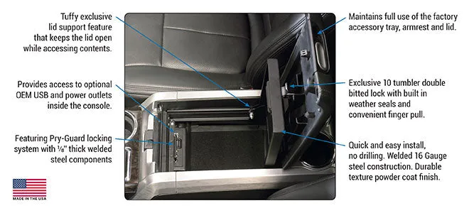 Tuffy Security - Center Console Safe - 2009-2014 F150