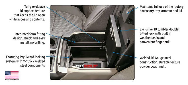 Tuffy Security Center Console Safe - 2015  F-Series