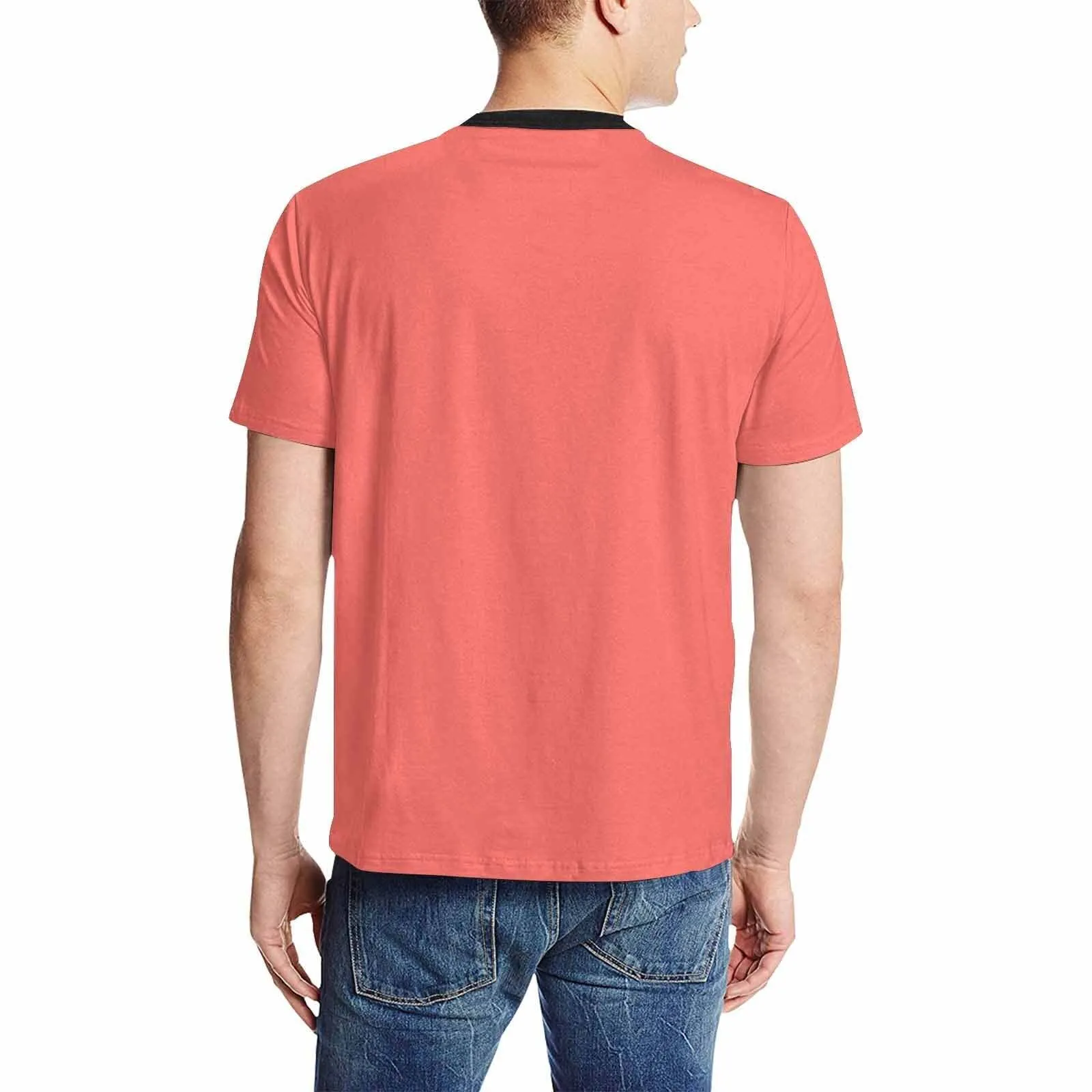 Uniquely You Mens T-Shirt /  Pastel Red     - Short Sleeve Casual Shirt