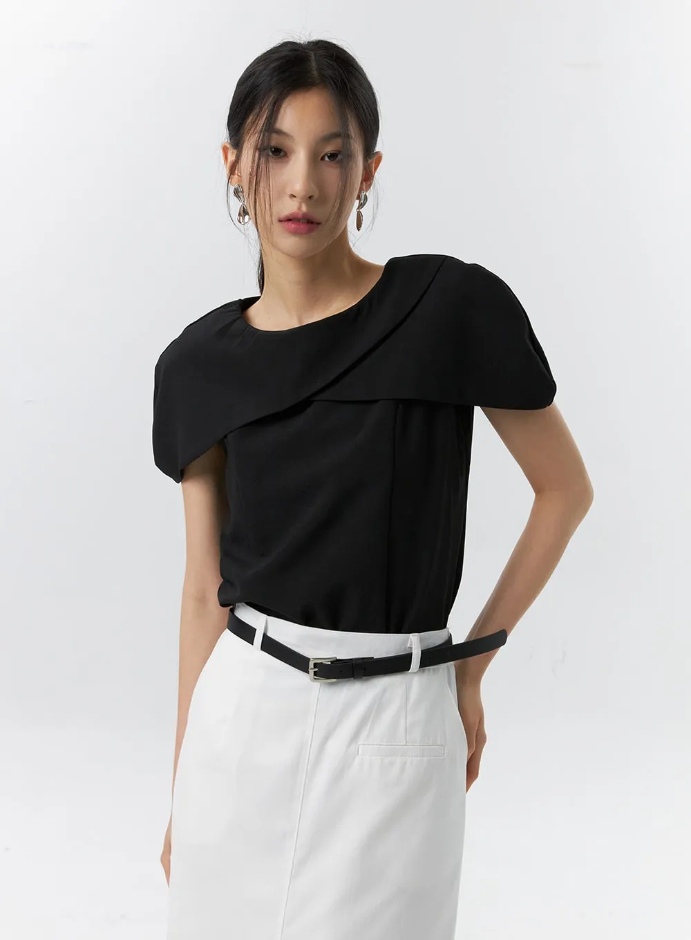 Wide Collar Blouse IL326