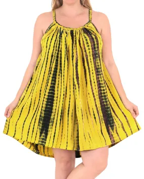 Women's Beachwear Evening Plus Size Blouse tunic Casual Cover ups Casuals yellow