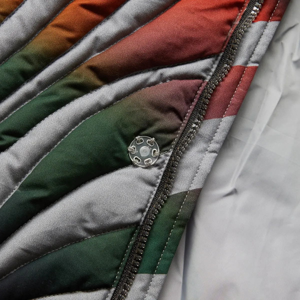 WOVEN SUNSET PUFFER COAT
