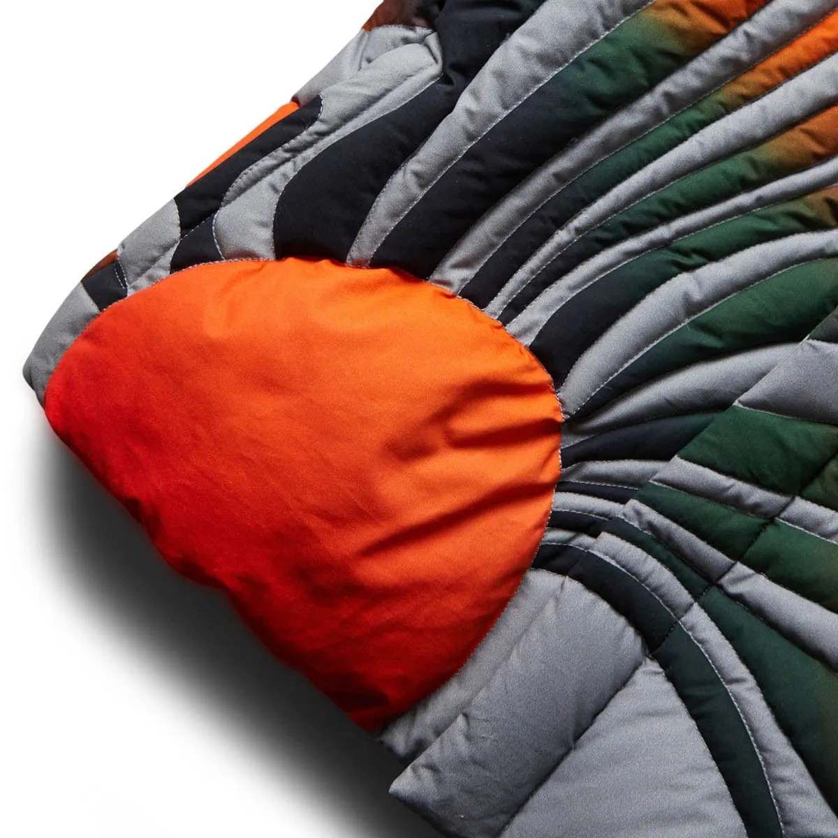 WOVEN SUNSET PUFFER COAT