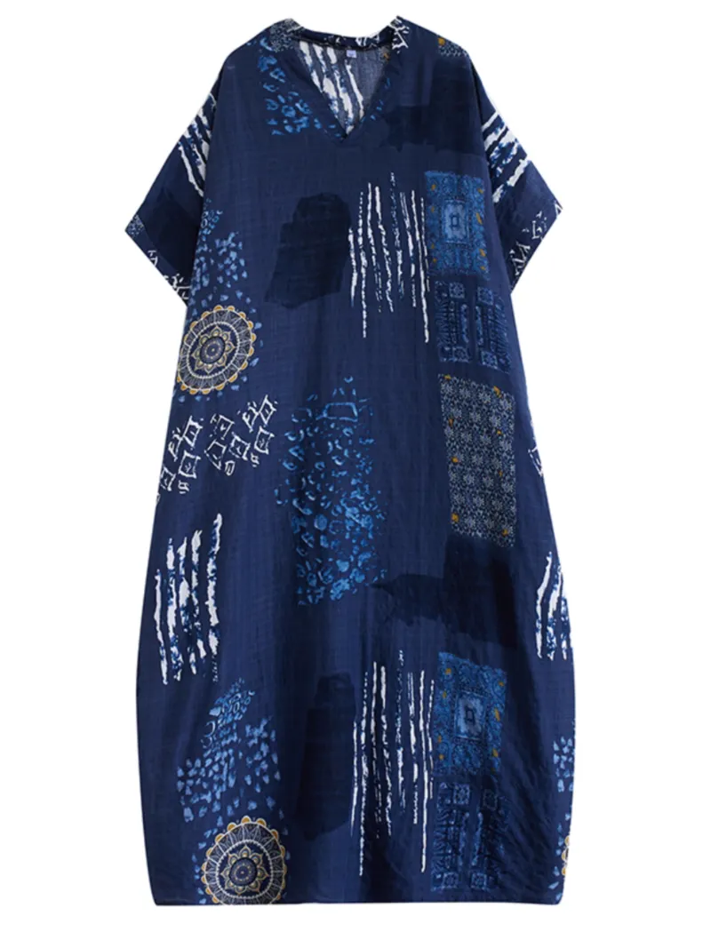 You Made Me Bat Sleeve Kaftan Dress